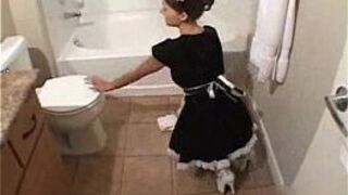 Bathroom fucked hard sex tape porn video